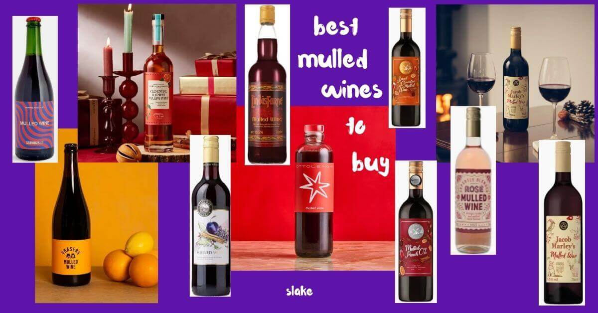 Photos of mulled wine bottles and the text best mulled wines to buy