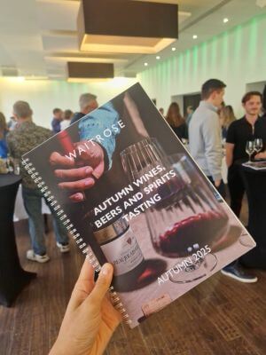 booklet for waitrose wine tasting