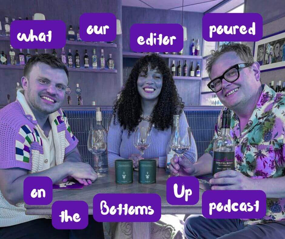 photo of lee peart and alan carr with editor, aleesha hansel - the recording of the bottoms up podcast